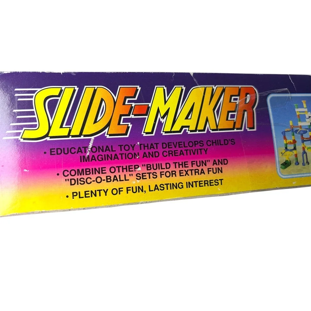 Slide-Maker Marble Run 68 Pcs 12 Marbles Construction Set Toy‎ Club PM-815 Boxed